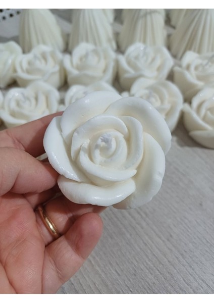 Gül Mum 12 Adet, Düğün,nişan,doğum Günü, Bebek Mevlüdü, Hac,umre, Söz, Nikah, Kına Hediyelik Mum modelleri