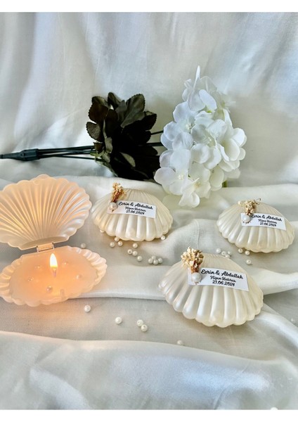Istiridye Mum Söz Nişan Düğün Bebek Hediyeliği
