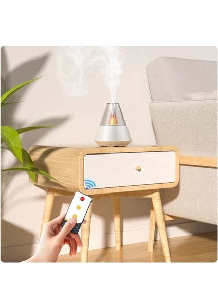 Mum Işığı Hava Nemlendirici Elektrikli Uçucu Yağ Aromaterapi Difüzörü Uzaktan Kumandalı Usbli 150ML fırsatları