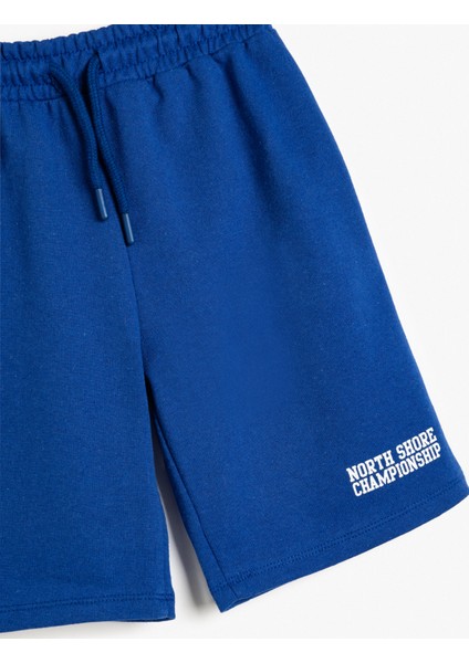 Şort Beli Bağlamalı Cepli Baskı Detaylı modelleri