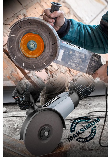 2200W Metal Şanzıman 230mm Büyük Spiral Taşlama Çantalı