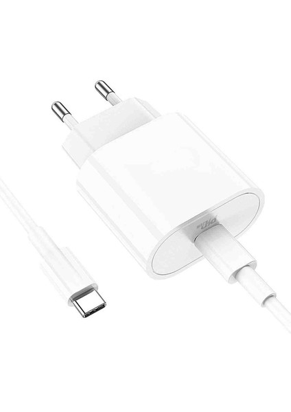 iPad Air 13 M3 2025 UYUMLU20W Type-C Çıkışlı Ekstra Type-C To Type-C Kablolu Pd Hızlı Şarj Aleti