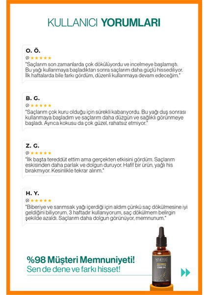 Erkek Saç Bakım Yağı - Saç Çıkarıcı & Besleyici Etki, E & A Vitaminli 50 ml