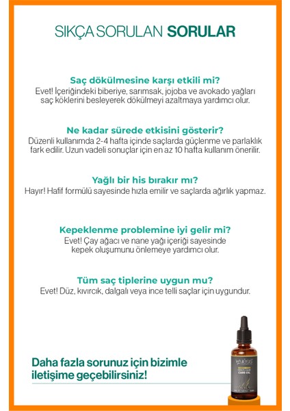 Erkek Saç Bakım Yağı - Saç Çıkarıcı & Besleyici Etki, E & A Vitaminli 50 ml