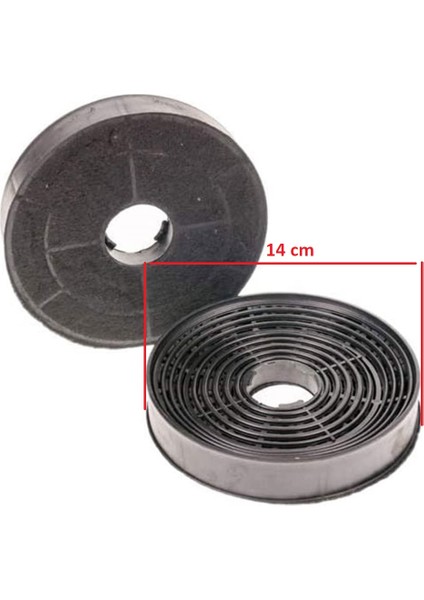 Sılverlıne 2240 Conıc Davlumbaz Karbon Filtre 1 Takım (2 Adet)