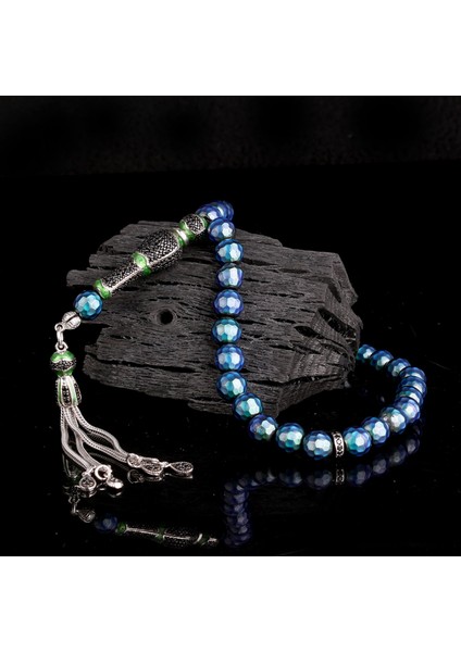 Zirkon Taş Gümüş Püsküllü Renk Değiştiren His Taşı Tesbih fiyatları