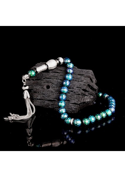 Zirkon Taş Gümüş Püsküllü Renk Değiştiren His Taşı Tesbih fiyatları