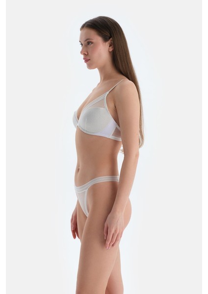 Ekru Dantelli Balensiz Soft Sütyen modelleri