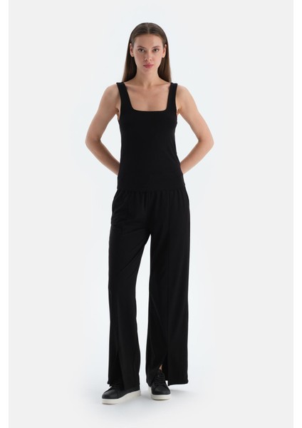 Siyah Nervürlü Pantolon fırsatları