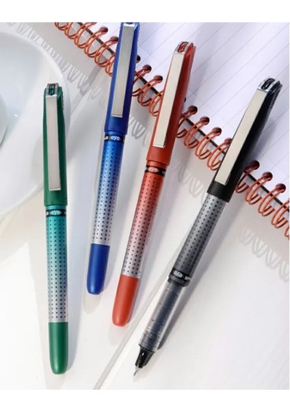 Kırmızı Pilot Kalem 5 Adet Uniball Eye Needle 0.5 mm Iğne Uçlu Pilot Kalem UB-185 S Iğne Uçlu Likit Mürekkepli Jel Kalem