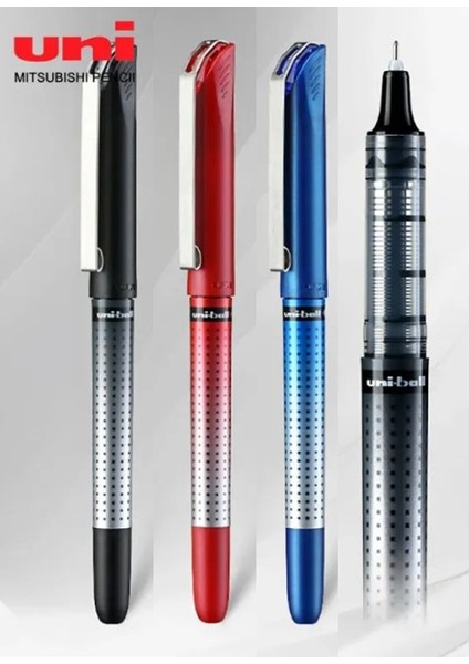 Kırmızı Pilot Kalem 5 Adet Uniball Eye Needle 0.5 mm Iğne Uçlu Pilot Kalem UB-185 S Iğne Uçlu Likit Mürekkepli Jel Kalem