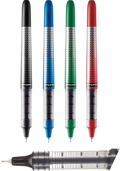 Kırmızı Pilot Kalem 5 Adet Uniball Eye Needle 0.5 mm Iğne Uçlu Pilot Kalem UB-185 S Iğne Uçlu Likit Mürekkepli Jel Kalem