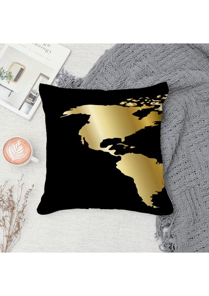 Çift Taraf Baskılı Gizli Di Özel Tasarım Süet Dokulu Kırlent Kılıfı Takımı 298