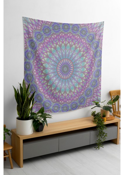 Bohem,yoga, Meditasyon,burçlar ve Mandala Temalı, Duvar Örtüsü 7