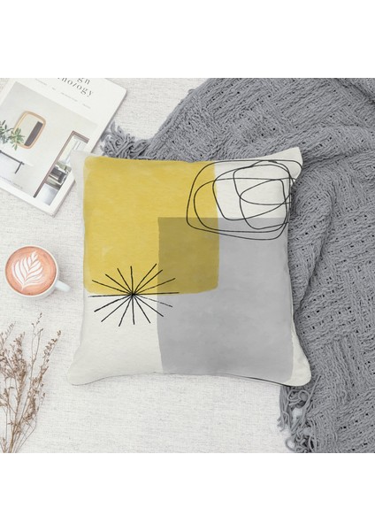 Çift Taraf Baskılı Gizli Di Özel Tasarım Süet Dokulu Kırlent Kılıfı Takımı 243