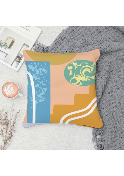 Çift Taraf Baskılı Gizli Di Özel Tasarım Süet Dokulu Kırlent Kılıfı Takımı 212