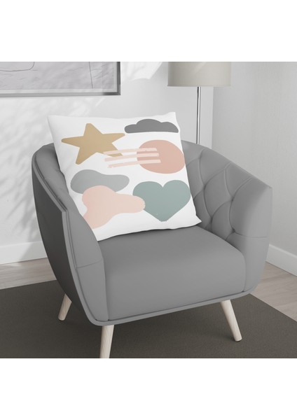 Çift Taraf Baskılı Gizli Di Özel Tasarım Süet Dokulu Kırlent Kılıfı Takımı 251 fırsatları