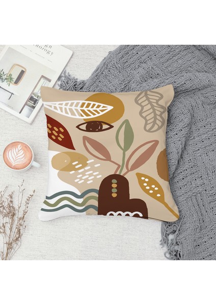 Çift Taraf Baskılı Gizli Di Özel Tasarım Süet Dokulu Kırlent Kılıfı Takımı 25