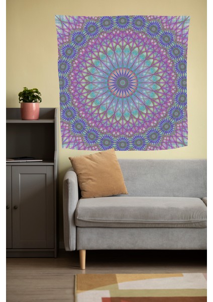 Bohem,yoga, Meditasyon,burçlar ve Mandala Temalı, Duvar Örtüsü 7