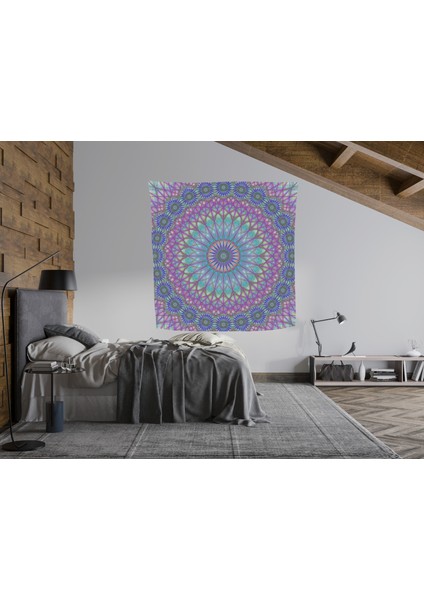 Bohem,yoga, Meditasyon,burçlar ve Mandala Temalı, Duvar Örtüsü 7