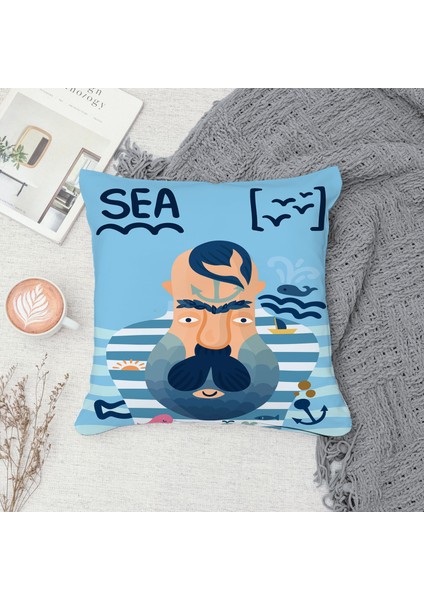 Çift Taraf Baskılı Gizli Di Özel Tasarım Süet Dokulu Kırlent Kılıfı Takımı 05