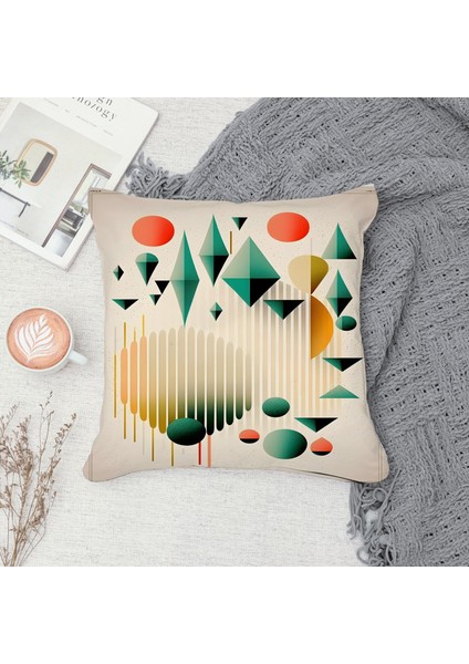 Çift Taraf Baskılı Gizli Di Özel Tasarım Süet Dokulu Kırlent Kılıfı Takımı 115