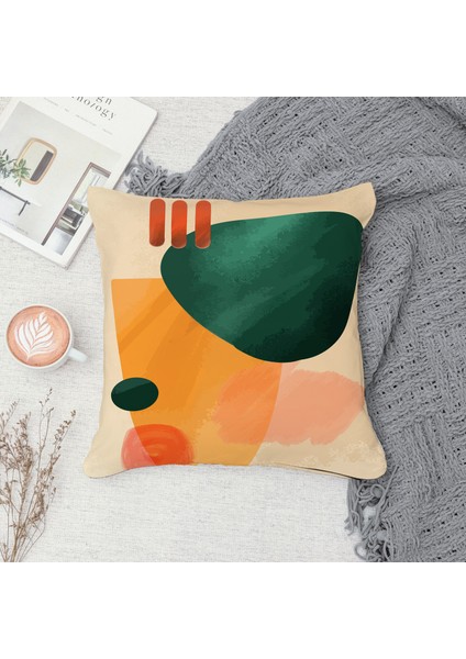 Çift Taraf Baskılı Gizli Di Özel Tasarım Süet Dokulu Kırlent Kılıfı Takımı 276