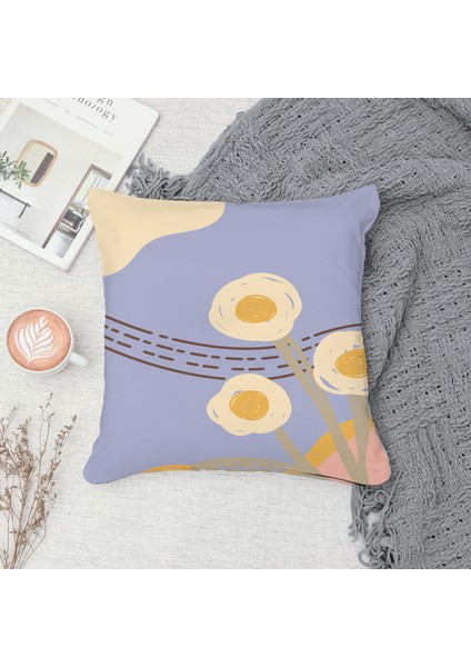 Çift Taraf Baskılı Gizli Di Özel Tasarım Süet Dokulu Kırlent Kılıfı Takımı 44