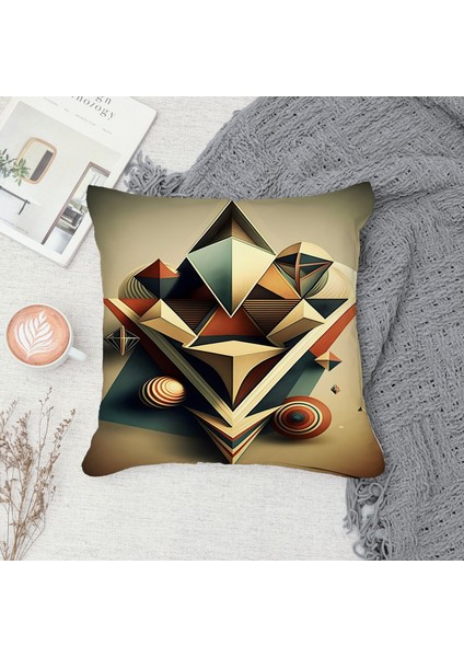 Çift Taraf Baskılı Gizli Di Özel Tasarım Süet Dokulu Kırlent Kılıfı Takımı 73