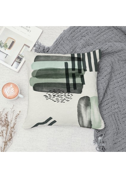 Çift Taraf Baskılı Gizli Di Özel Tasarım Süet Dokulu Kırlent Kılıfı Takımı 230