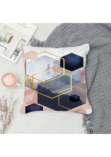 Çift Taraf Baskılı Gizli Di Özel Tasarım Süet Dokulu Kırlent Kılıfı Takımı 151