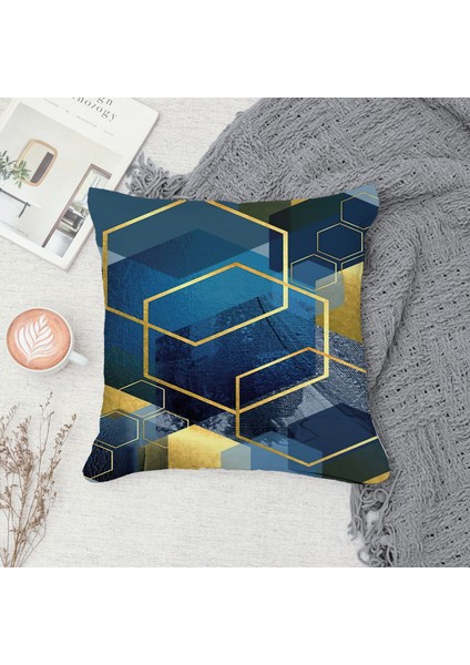 Çift Taraf Baskılı Gizli Di Özel Tasarım Süet Dokulu Kırlent Kılıfı Takımı 296