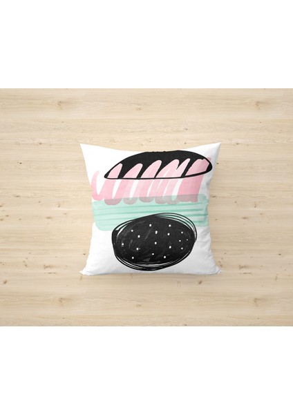 Çift Taraf Baskılı Gizli Di Özel Tasarım Süet Dokulu Kırlent Kılıfı Takımı 234 modelleri