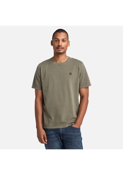 Dunstan Rıver Garment Dye Short Sleeve T Erkek Yeşil Tshirt TB0A5YAYA581