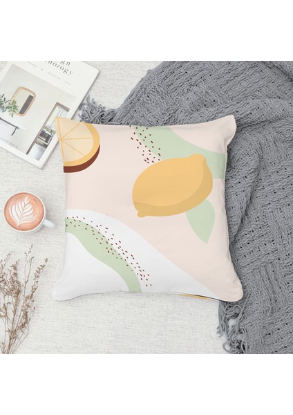 Çift Taraf Baskılı Gizli Di Özel Tasarım Süet Dokulu Kırlent Kılıfı Takımı 40