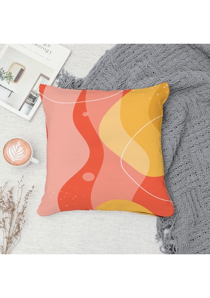 Çift Taraf Baskılı Gizli Di Özel Tasarım Süet Dokulu Kırlent Kılıfı Takımı 08