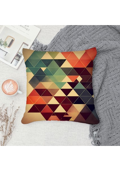 Çift Taraf Baskılı Gizli Di Özel Tasarım Süet Dokulu Kırlent Kılıfı Takımı 69