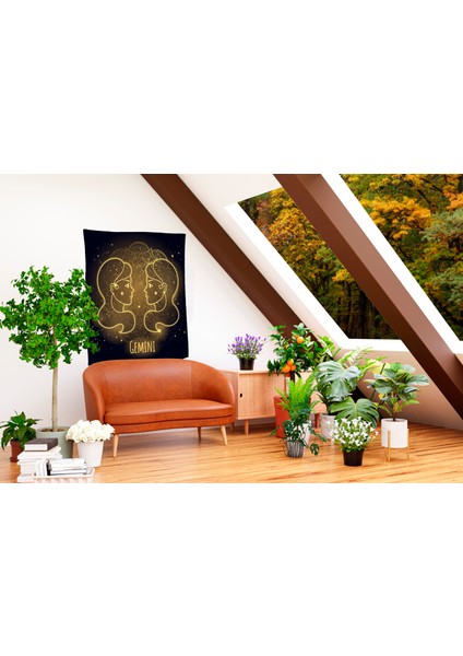Bohem,yoga, Meditasyon,burçlar ve Mandala Temalı, Duvar Örtüsü 17