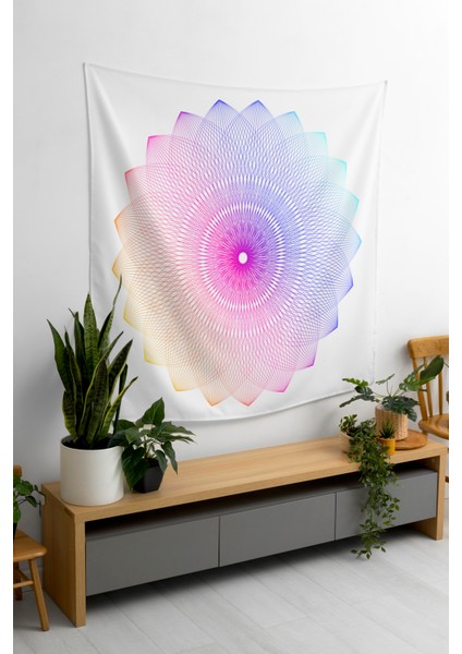 Bohem,yoga, Meditasyon,burçlar ve Mandala Temalı, Duvar Örtüsü 49