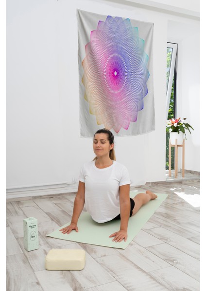 Bohem,yoga, Meditasyon,burçlar ve Mandala Temalı, Duvar Örtüsü 49