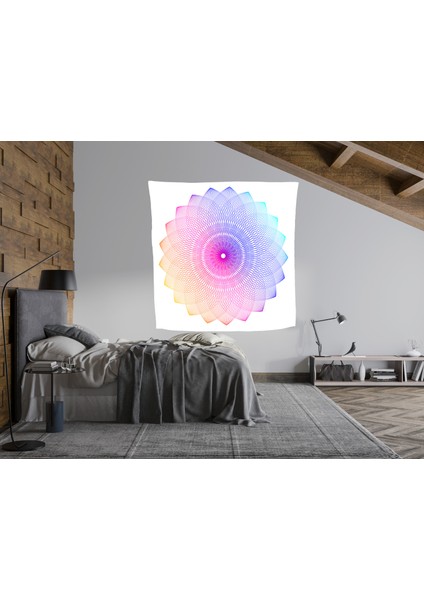 Bohem,yoga, Meditasyon,burçlar ve Mandala Temalı, Duvar Örtüsü 49