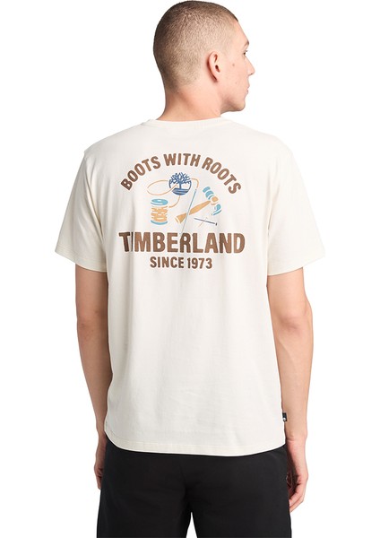 Work Inspired Back Graphic Tee Erkek Bej Tshirt TB0A2G8SCM91 fiyatları