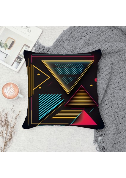 Çift Taraf Baskılı Gizli Di Özel Tasarım Süet Dokulu Kırlent Kılıfı Takımı 117