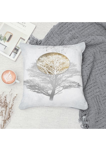 Çift Taraf Baskılı Gizli Di Özel Tasarım Süet Dokulu Kırlent Kılıfı Takımı 156