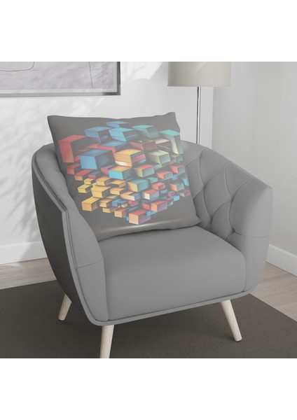 Çift Taraf Baskılı Gizli Di Özel Tasarım Süet Dokulu Kırlent Kılıfı Takımı 100 fırsatları