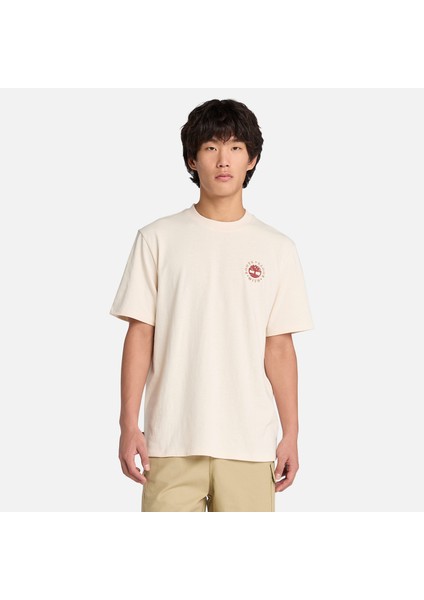 Washed Boot Lab Back Graphic Tee Erkek Bej Tshirt TB0A6DPDCR31 modelleri