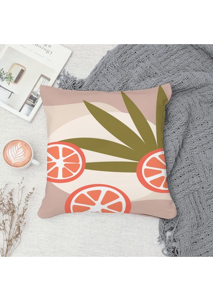 Çift Taraf Baskılı Gizli Di Özel Tasarım Süet Dokulu Kırlent Kılıfı Takımı 204