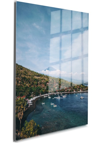 Doğa, Manzara 3D Dekoratif Bask Cam Tablo 129 modelleri