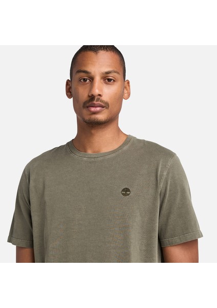 Dunstan Rıver Garment Dye Short Sleeve T Erkek Yeşil Tshirt TB0A5YAYA581 modelleri