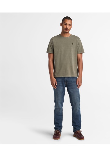 Dunstan Rıver Garment Dye Short Sleeve T Erkek Yeşil Tshirt TB0A5YAYA581 fırsatları